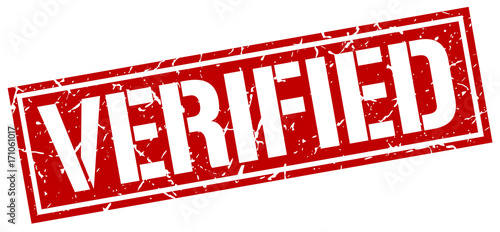 verified square grunge stamp