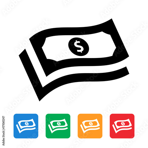 banknote, cash stack icon