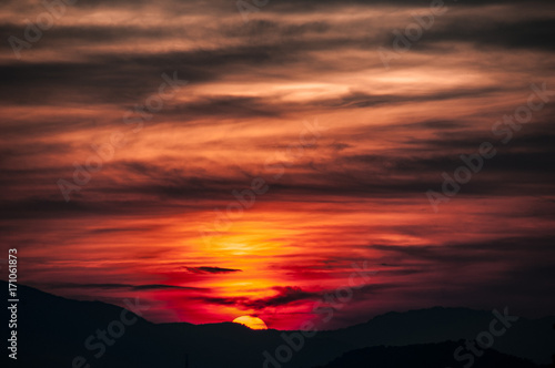 hillside sunset (tramonto collinare)