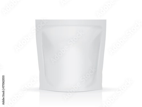Foil food or drink pack package vector 