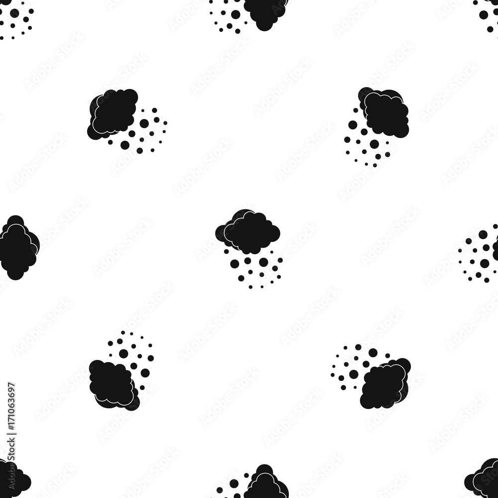 Obraz premium Cloud with hail pattern seamless black
