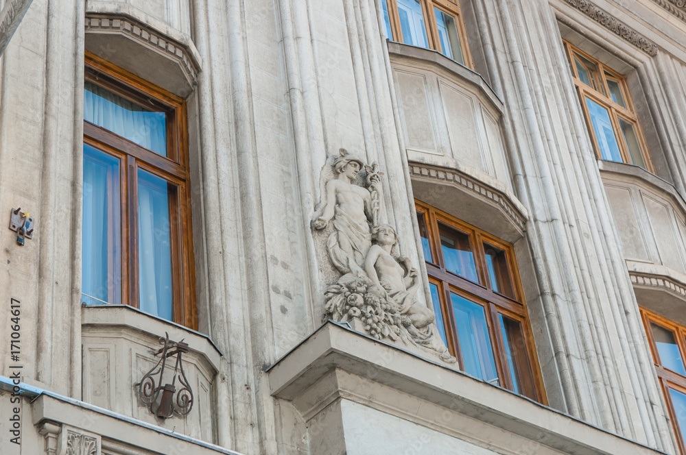 Ornaments on the historical building.