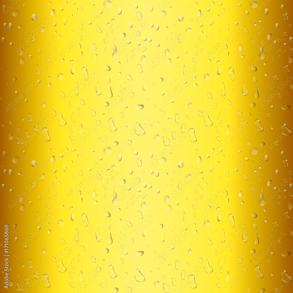 Beer with transparent bubble on mug. Yellow liquid 3d realistic vector illustration. Cold beer texture with condensate. Beer with transparent bubble on mug. Yellow liquid 3d realistic vector illustration. Cold beer texture with condensate.