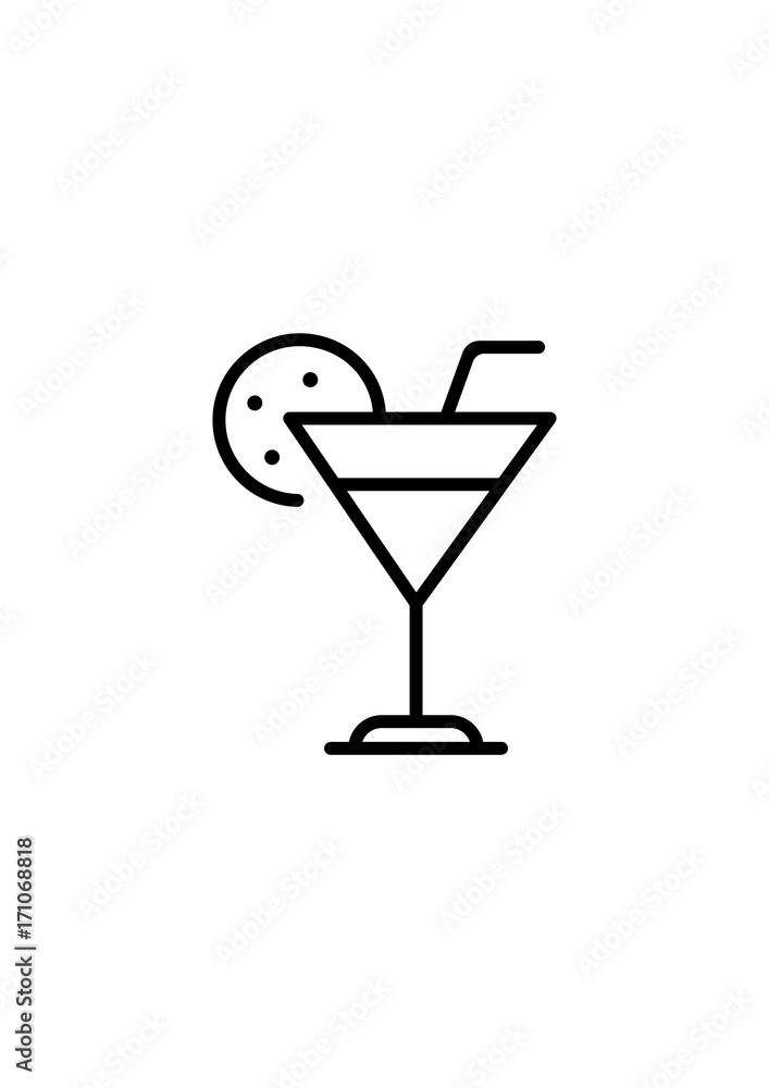 Cocktail icon, summer icon, Vector Cocktail icon, summer icon, Vector