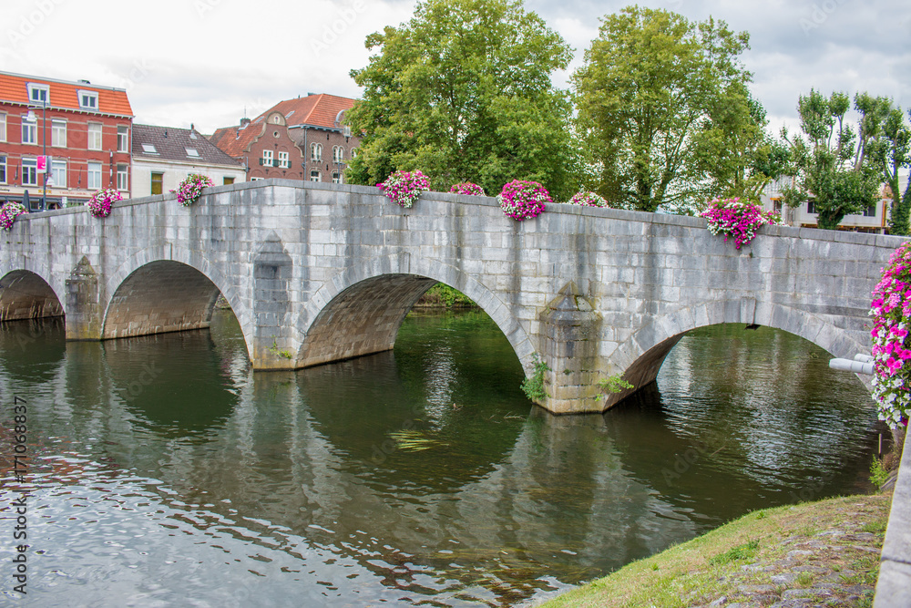 Fototapeta premium Maria-Theresia-Brücke Roermond Nederland (Niederlande)