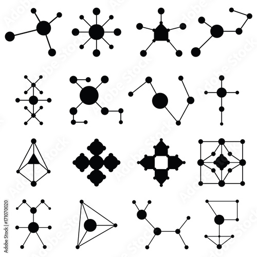 molecule icon set