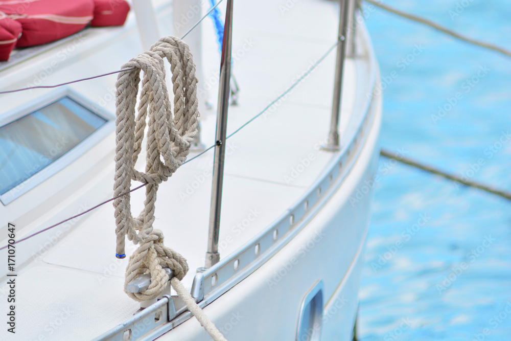 Obraz premium Sea trip on yacht.