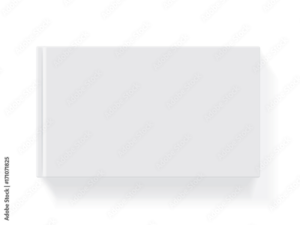 Book with a hardcover on a white background. It's easy to change colors. Mock Up Vector Template Book with a hardcover on a white background. It's easy to change colors. Mock Up Vector Template