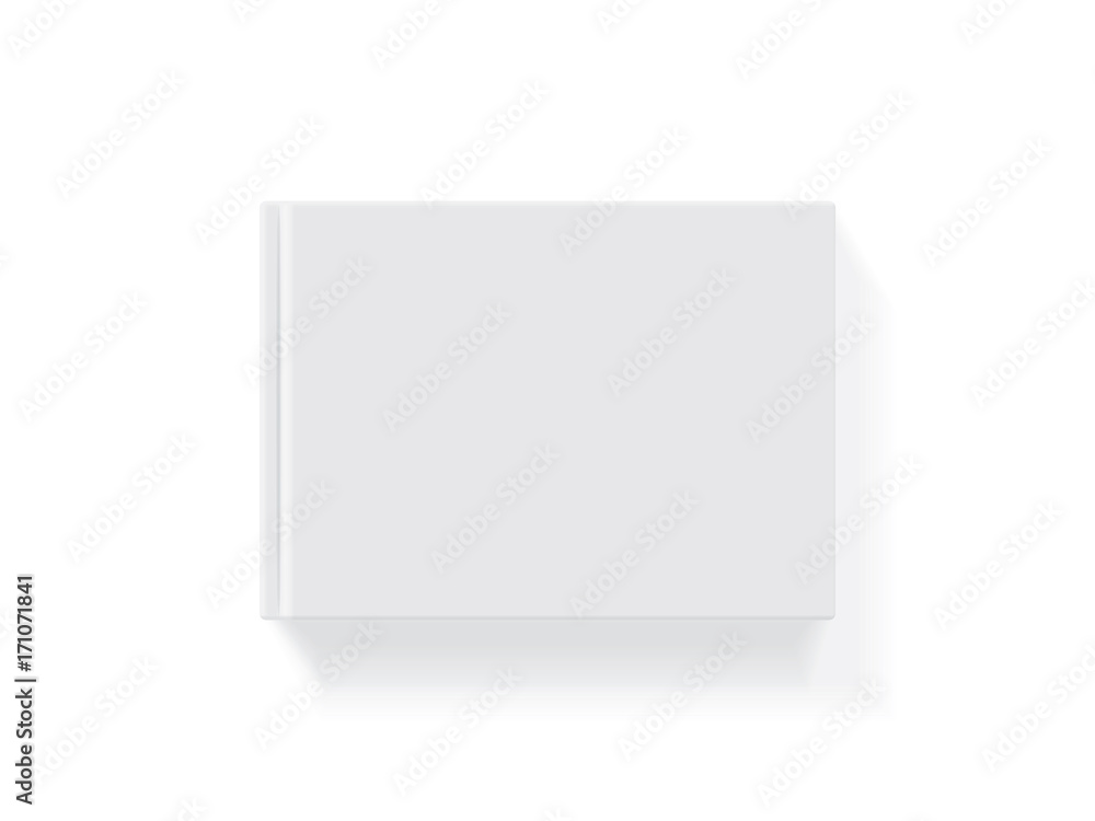 Book with a hardcover on a white background Book with a hardcover on a white background