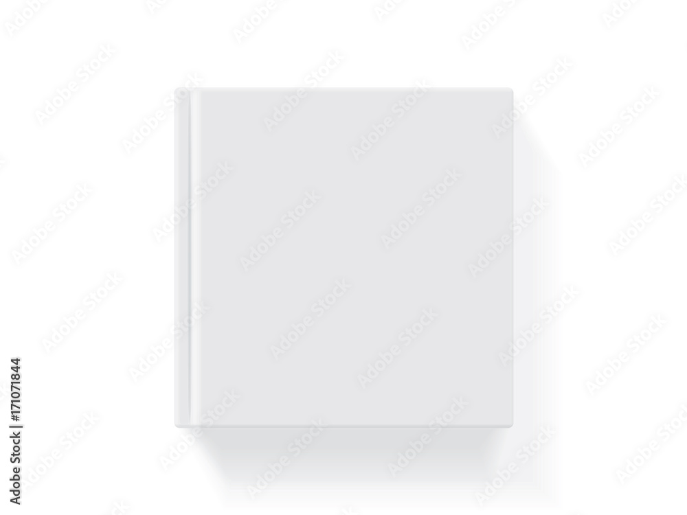 Book with a hardcover on a white background Book with a hardcover on a white background