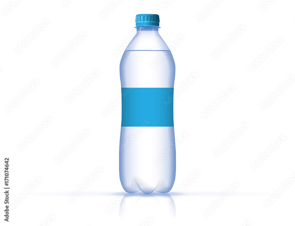 A bottle of water for your design and logo. A bottle of water for your design and logo.