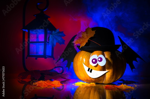 Pumpkin for Halloween. Deco...