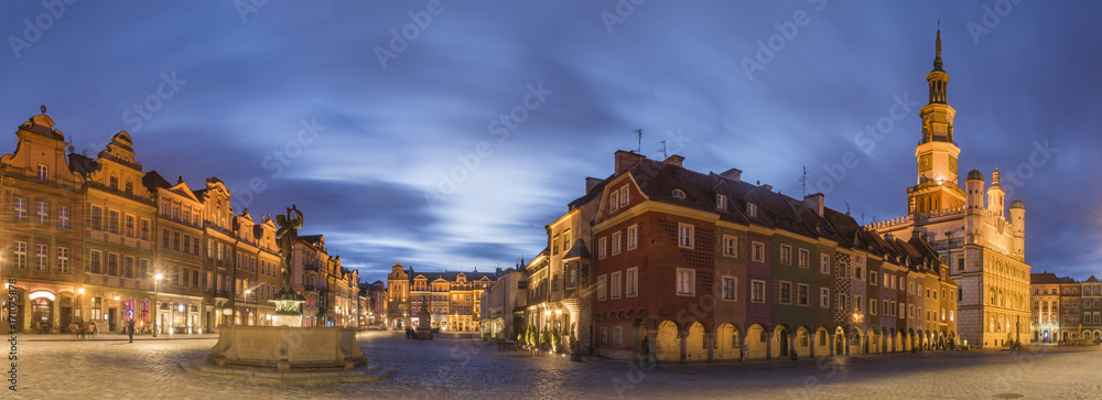 Fototapeta wieczorna panorama Poznania