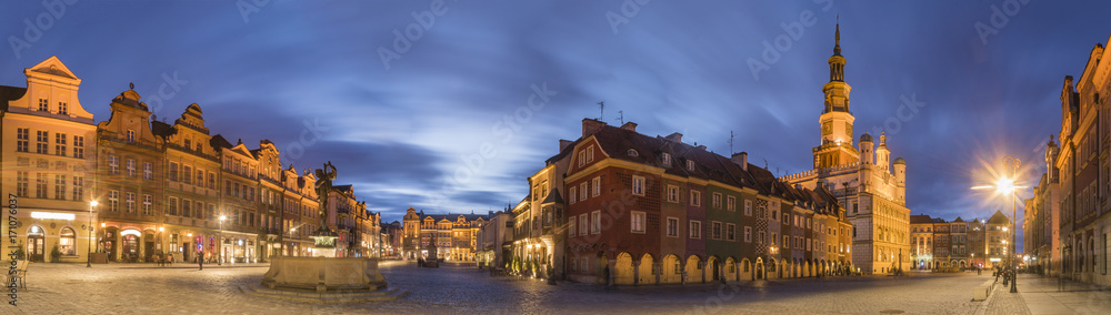 Fototapeta wieczorna panorama Poznania