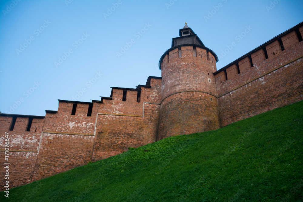 the walls of Nizhny Novgorod Kremlin the walls of Nizhny Novgorod Kremlin
