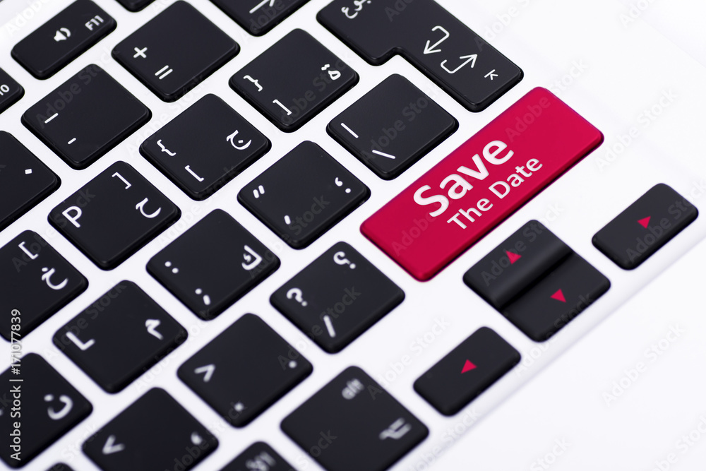 Save the date button on keyboard