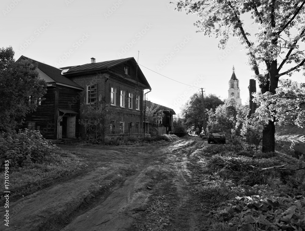 A lonely village. Russia. A lonely village. Russia.