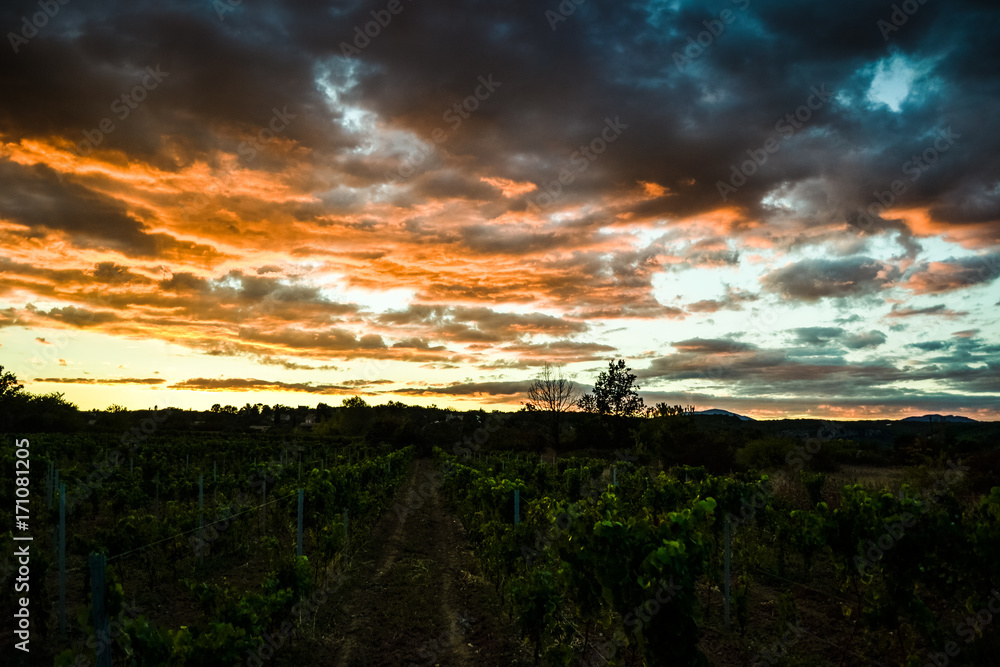 Obraz premium Himmel über Chauzon