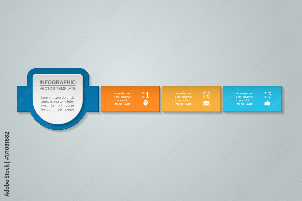 Vector infographic template for diagram, graph, presentation, chart, business concept with 3 options. Vector infographic template for diagram, graph, presentation, chart, business concept with 3 options.