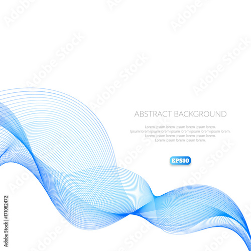 Abstract background with geometric pattern of lines. Wave and distortion of forms. Glide in the air.