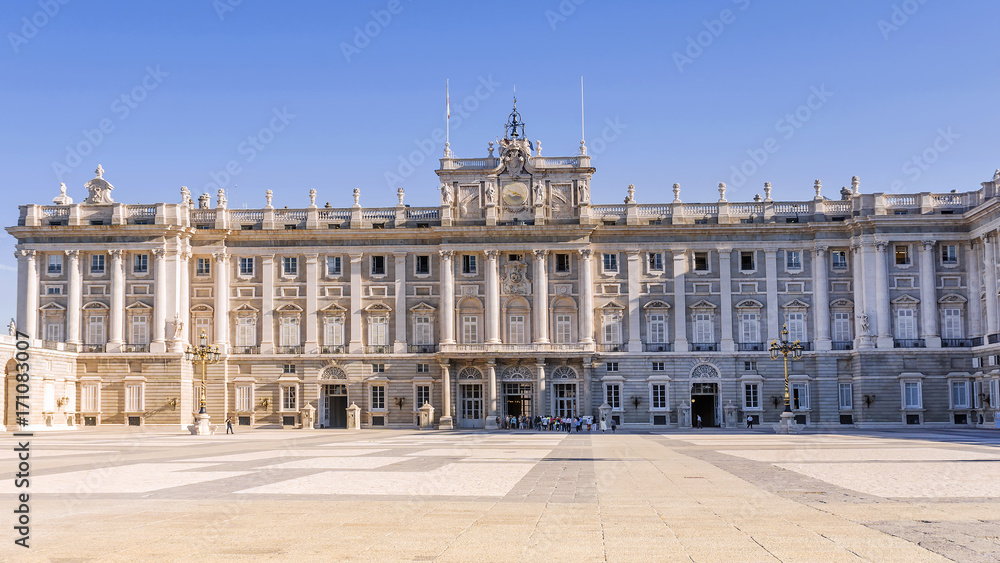 Royal Palace in Madrid. Spain