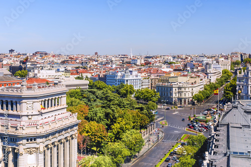 panorama of Madrid, Spain