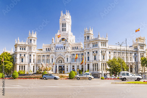 Plaza Cibeles In Madrid, Spain