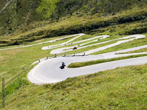 the road on northside of the pass photo