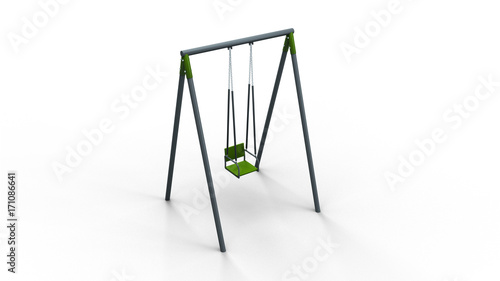 swing 3d illustration render