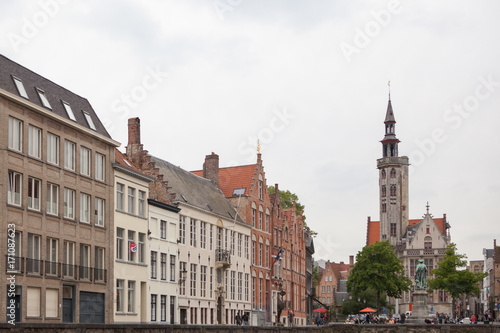 The belfry of Bruges is a medieval bell tower