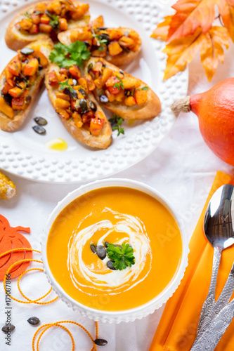 Wallpaper Mural Frische Hokkaido Kürbis Suppe  Torontodigital.ca