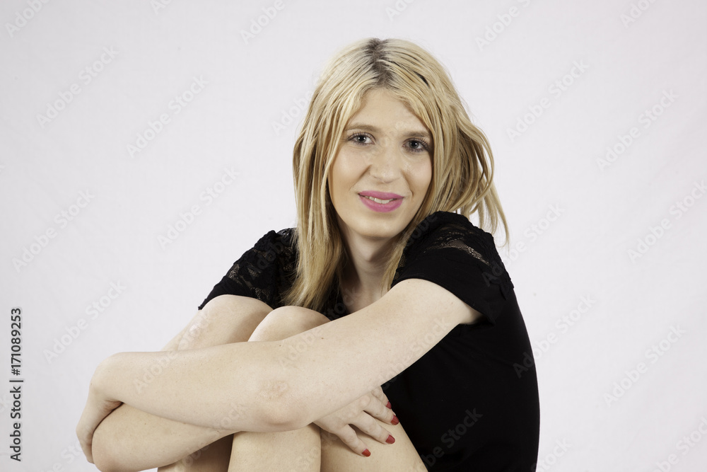 Pretty blond smiling Pretty blond smiling