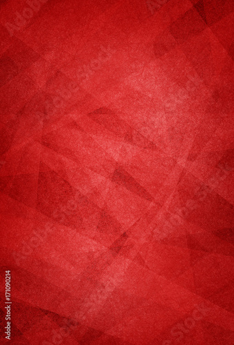 red background with layered white geometric shapes in artistic pattern, classy elegant Christmas or valentines day holiday red colors in a decorative design for graphic art backdrops or website design