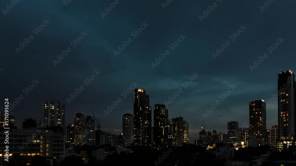 colorful sunset sky in the city in timelapse colorful sunset sky in the city in timelapse
