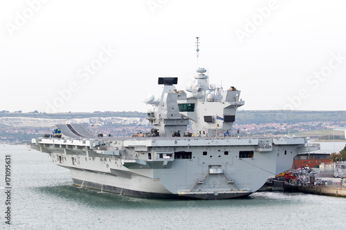 Aircraft Carrier in Port