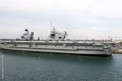 Aircraft Carrier in Port
