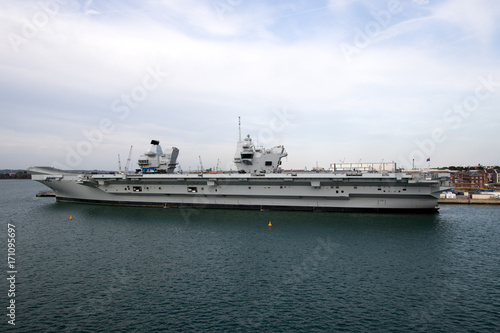 Aircraft Carrier in Port