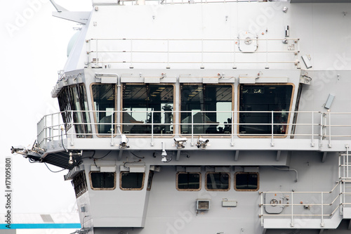Aircraft Carrier in Port