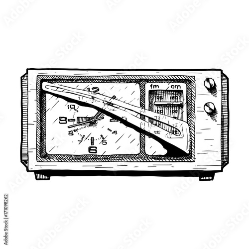 Illustration of radio clock