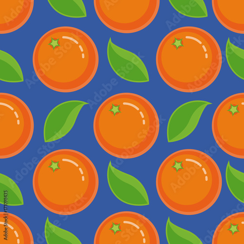 Seamless pattern "Orange paradise".