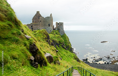 Dunluce castle in Northern ...