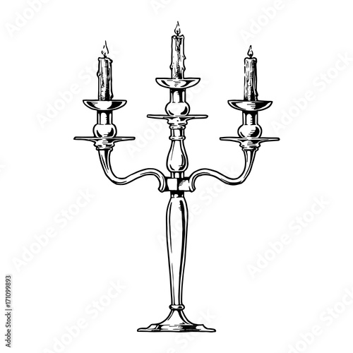 Vector illustration of candelabra