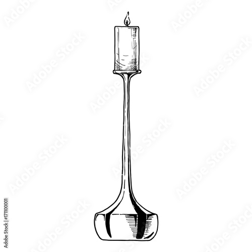 Vector illustration of modern candlestick