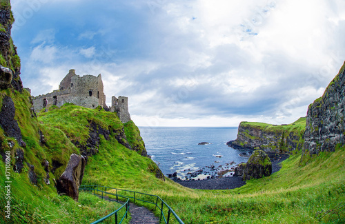 Dunluce castle in Northern ...