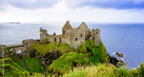 Dunluce castle in Northern ...