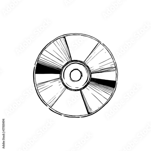 illustration of compact disc