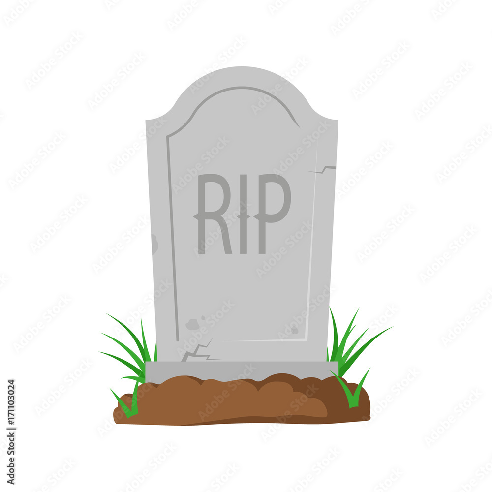 Tombstone art. Vector. Isolated. Stock-Vektorgrafik | Adobe Stock
