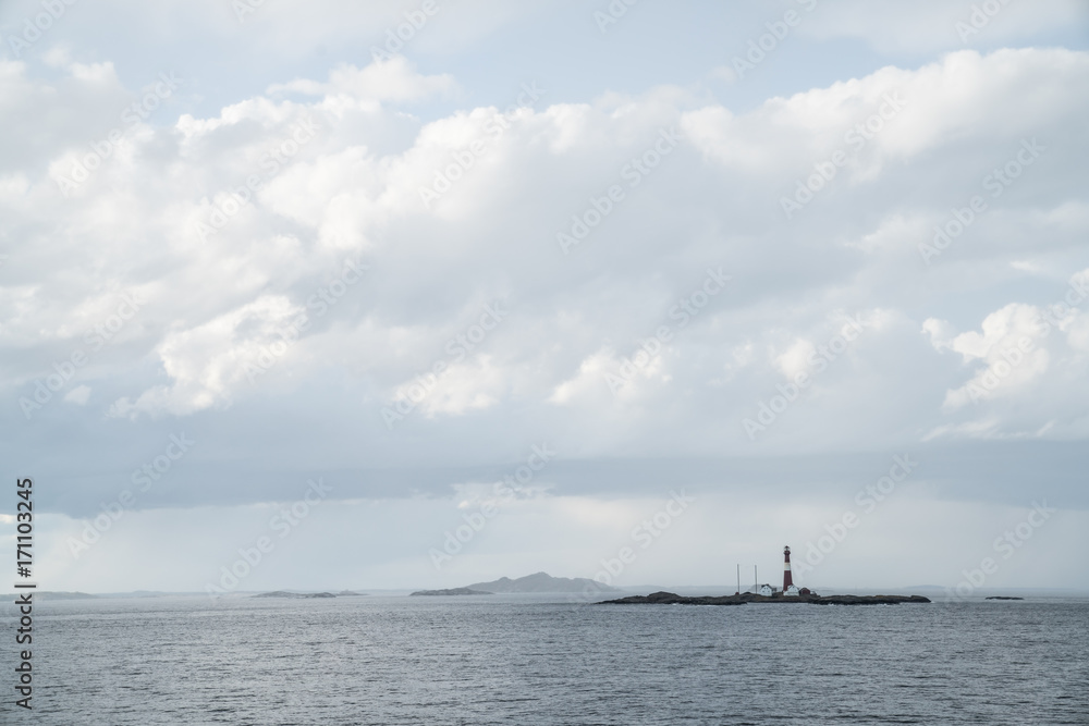 Ferder Lighthouse at The North Sea Ferder Lighthouse at The North Sea