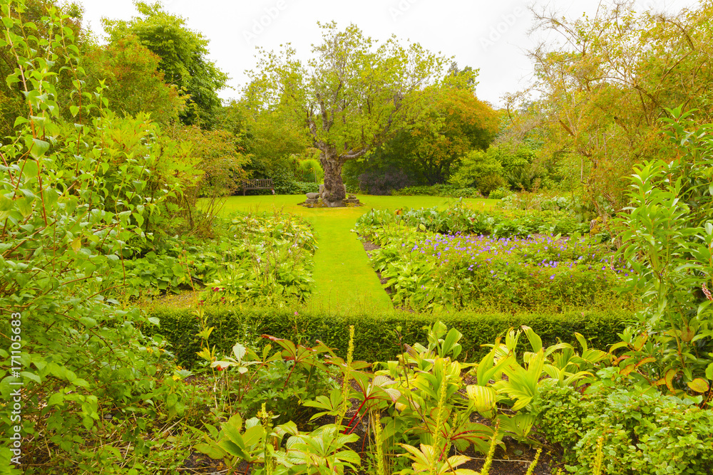 Crathes gardens scotland in summer