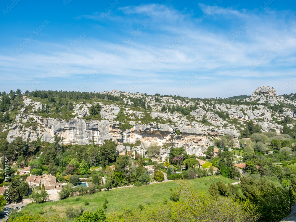 Landscape view from Les Baux-de-provence